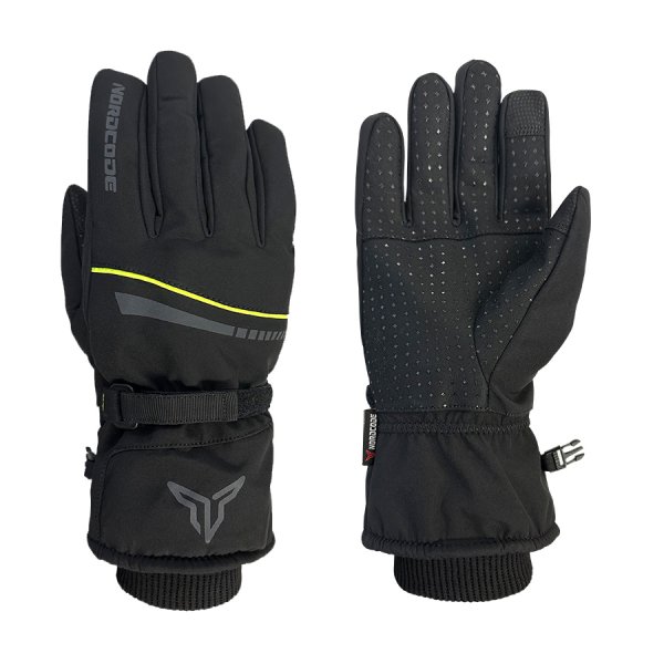 Γάντια  Μηχανής SOFTSHELL Αδιάβροχα Nordcode Planet Μαύρο/Fluo